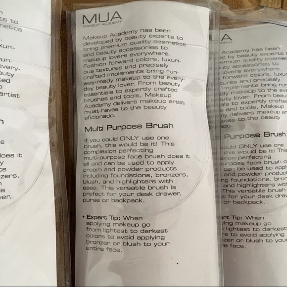 4 Makeup Academy MUA Multipurpose Brushes - Picture 5 of 6
